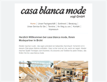 Tablet Screenshot of casablancamode.com